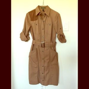 Ralph Lauren brown shirt dress